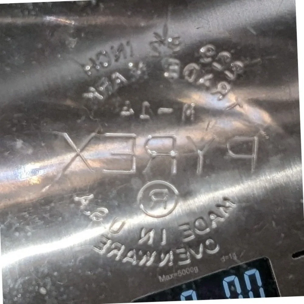 Pyrex clear glass